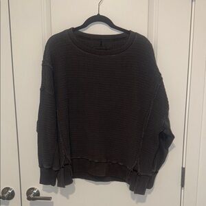 Cozy Gray Knit Sweater